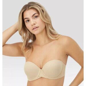 Maidenform Self Expressions Women's Stay Put Detachable Bra Beige 40DD